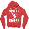 sister shark doo doo doo family matching Zipper Hoodie