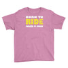 born to ride forced to work Youth Tee