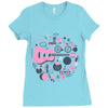 pop heart Ladies Fitted T-Shirt