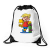 bart simpson Drawstring Bags