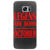 legends are born in october vintage Samsung Galaxy S7 Edge