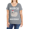 fleece navidad Ladies Curvy T-Shirt
