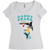 Daddy Shark -Shark Do Do Do Women's Triblend Scoop T-shirt