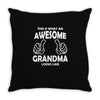 Awesome Grandma Looks Like Throw Pillow