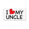 I Love My Uncle License Plate