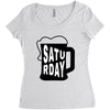 Saturday Beer Women's Triblend Scoop T-shirt