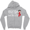 i'm that crazy girl who loves betty boop a lot Zipper Hoodie