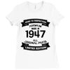 Premium Vintage 1947 Ladies Fitted T-Shirt