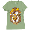 pirate owl Ladies Fitted T-Shirt