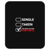 too busy playing fortnite White Logo Mousepad