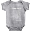 i Found Jesus Baby Bodysuit