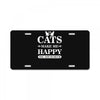 cats make me happy License Plate