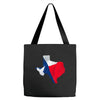Eroded Texas Map With Flag Tote Bags