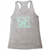 i ski like a girl Racerback Tank