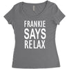 frankie says relax retro vintage Women's Triblend Scoop T-shirt