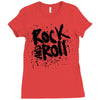 rock music r Ladies Fitted T-Shirt