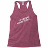 to obesity and beyond Racerback Tank