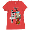 volcano head Ladies Fitted T-Shirt
