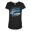 fishing fanatics Maternity Scoop Neck T-shirt