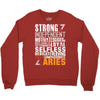 Strong Independent Motivated Aries Crewneck Sweatshirt
