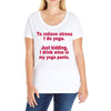 drink wine in ractangle Ladies Curvy T-Shirt
