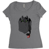 pocket toothless Women's Triblend Scoop T-shirt