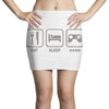 eat,sleep,game Mini Skirts