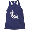 deer antler with buck forest Racerback Tank