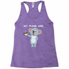 my puns are Racerback Tank