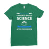 evidence based science! when do we want it. Ladies Fitted T-Shirt