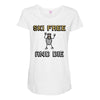 ski free and die Maternity Scoop Neck T-shirt