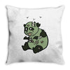 zombie panda (2) Throw Pillow