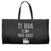my brain is 90% movie quotes Weekender Totes