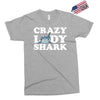 crazy lady shark Exclusive T-shirt