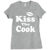 kiss the cook chef Ladies Fitted T-Shirt
