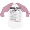 September Girl Facts Virgo 3/4 Sleeve Shirt