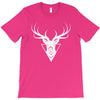deer head vector white logo T-Shirt