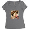 michelangelo the prophet isaiah bubble gum Women's Triblend Scoop T-shirt