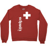 fan, swiss cross, switzerland, new Crewneck Sweatshirt