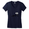 stop following me monkey Women's V-Neck T-Shirt