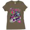 invader flakes Ladies Fitted T-Shirt