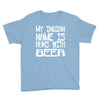 my indian name is runs with beer Youth Tee