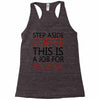 step aside coffee this is a job for alcohol Racerback Tank