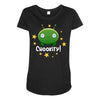 Final Space Chookity with Stars Maternity Scoop Neck T-shirt