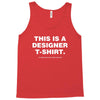 This is a Designer T-Shirt Tank Top