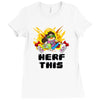 gamer gremlin stole pog Ladies Fitted T-Shirt