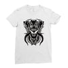 demon wolf Ladies Fitted T-Shirt