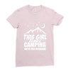 Camper Couple Girl White Ladies Fitted T-Shirt