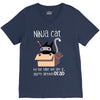 ninja cat V-Neck Tee