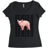 oh my god pig Women's Triblend Scoop T-shirt